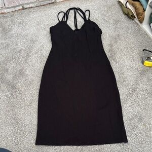 Charlotte Russe Black Midi Dress